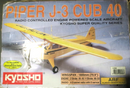 KYOSHO ARF PIPER J-3 CUB 40 REMOTE CONTROLLED AIRPLANE