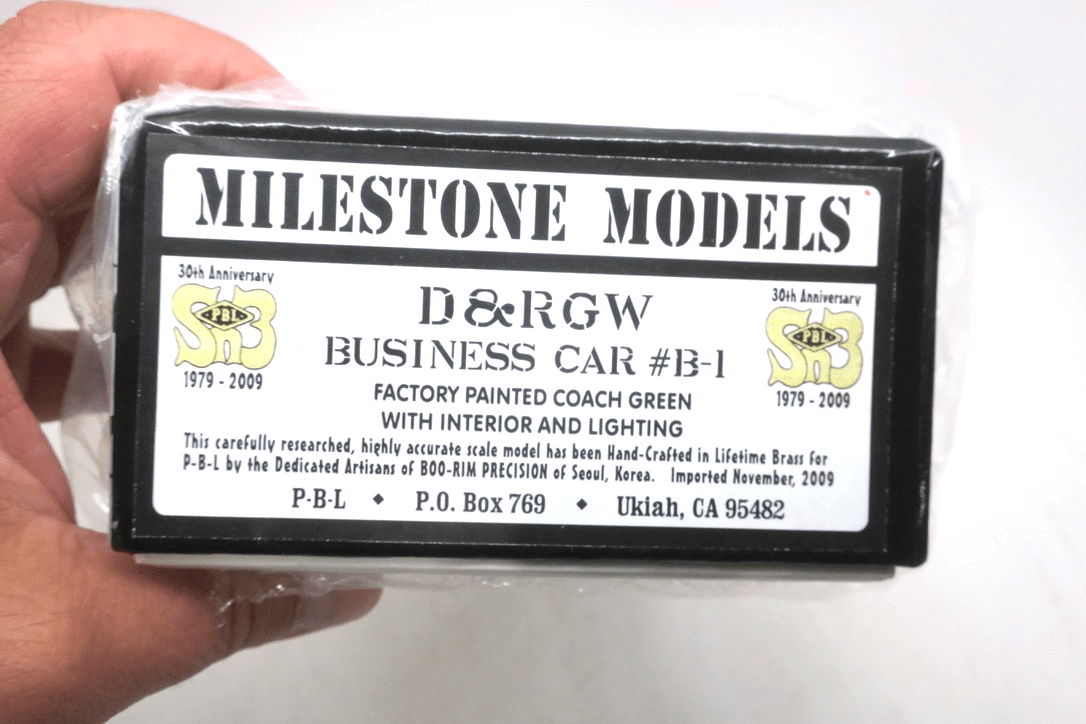 NEW! Sn3 PBL D&RGW Business Car B-1 Coach Green Factory Painted - WISE GUYS HOBBIES LLC