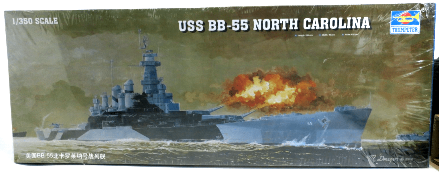 Trumpeter 1/350 USS BB-55 North Carolina Model Kit 05303 SEALED - WISE GUYS HOBBIES LLC