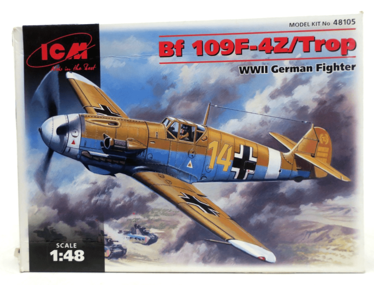ICM 1/48 BF-109 F-4Z/Trop Plastic Model Kit 48105 - WISE GUYS HOBBIES LLC