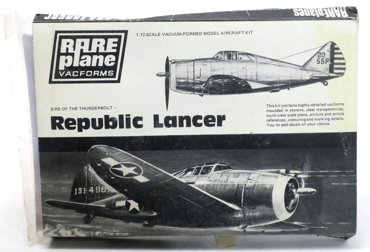 RAREplane 1/72 Republic Lancer Vacuum-Formed Model Kit - WISE GUYS HOBBIES LLC