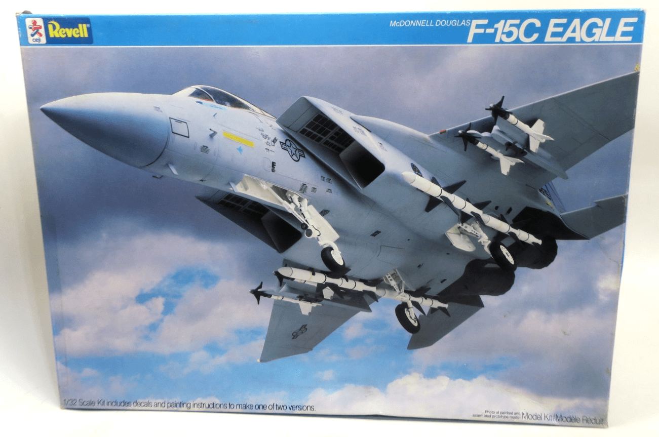 Open Box Revell 1/32 McDonnell Douglas F-15C Eagle Model Kit 4800 - WISE GUYS HOBBIES LLC