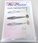 Aeromaster Decals 48 - 510 - Pacific Lightnings Part II - WISE GUYS HOBBIES LLC