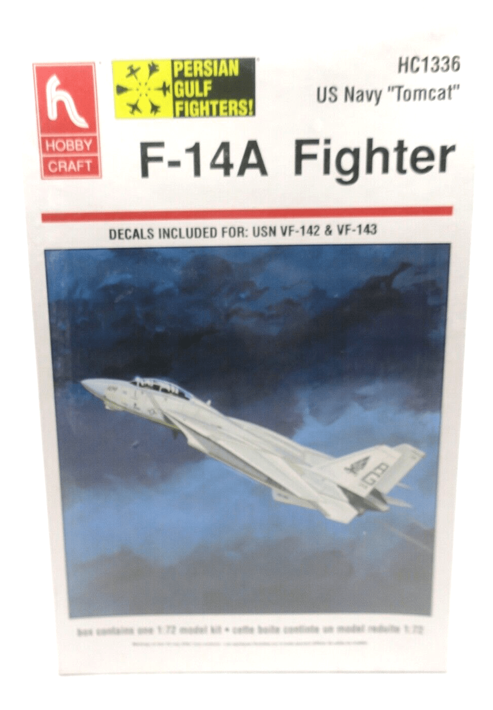 Hobbycraft 1/72 F-14A Fighter Model Kit 1336 - WISE GUYS HOBBIES LLC