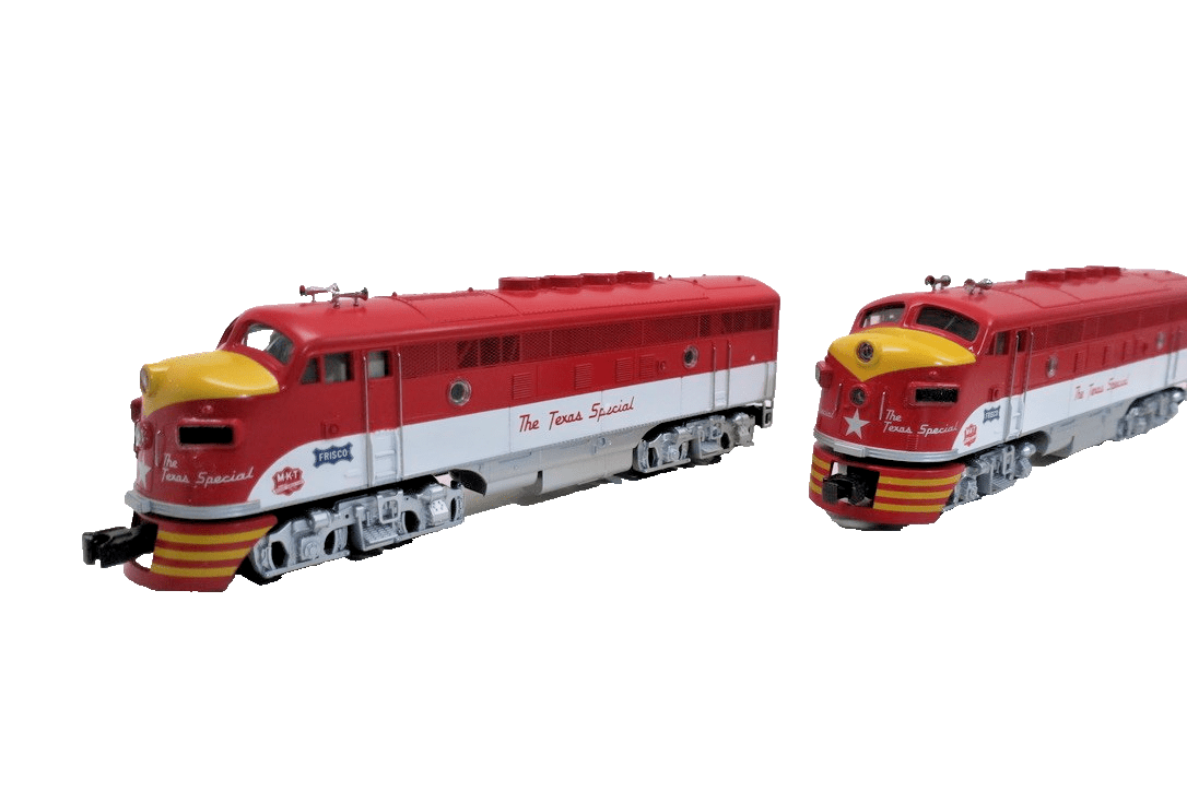 MTH O Scale Premier EMD F - 3 AA Diesel Set Texas Special MT - 2084LP 3 Rail - WISE GUYS HOBBIES LLC