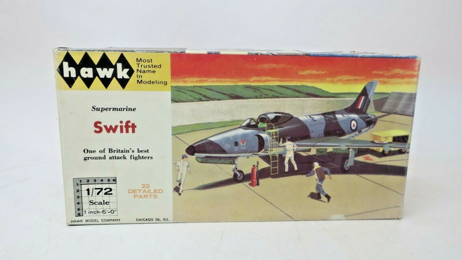 HAWK SUPERMARINE SWIFT 1/72 MODEL AIRCRAFT KIT 607-60 - WISE GUYS HOBBIES LLC