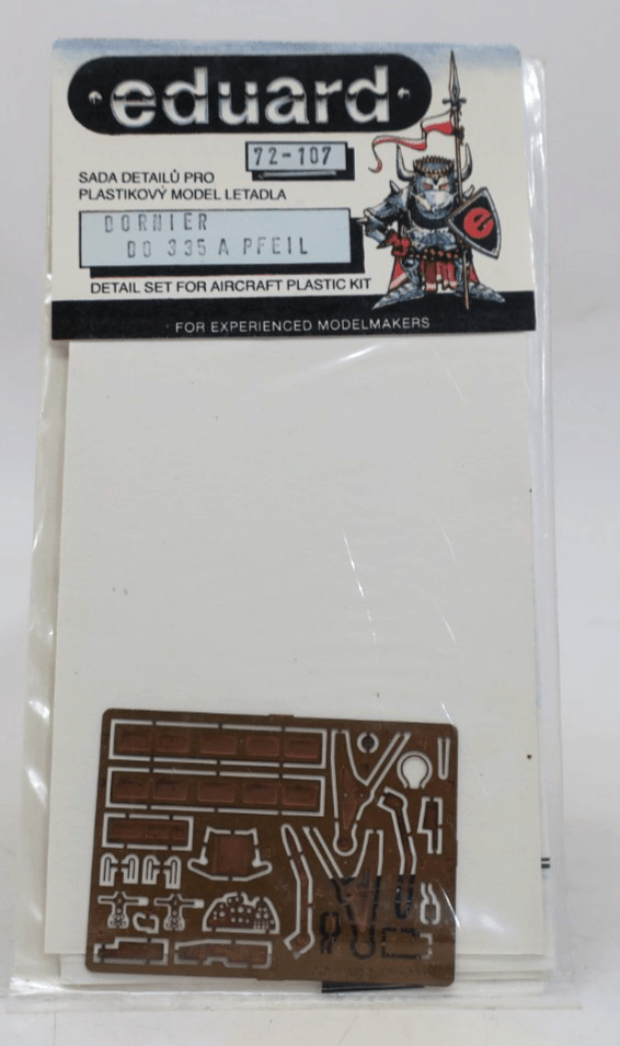 Eduard Photo Etch 1/72 Dornier Do 335 A PFEIL Detail Set 72 - 107 - WISE GUYS HOBBIES LLC