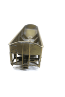 O - SCALE BRASS MAX GRAY PANEL SIDE PEAKED END TRIPLE HOPPER 707 IN BOX - WISE GUYS HOBBIES LLC