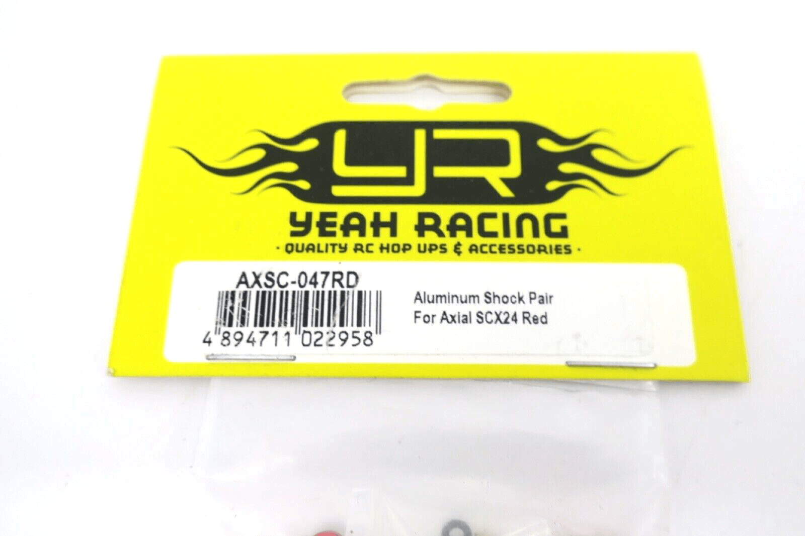 Yeah Racing Aluminum Shock Pair For Axial SCX24 Black AXSC-047BK - WISE GUYS HOBBIES LLC