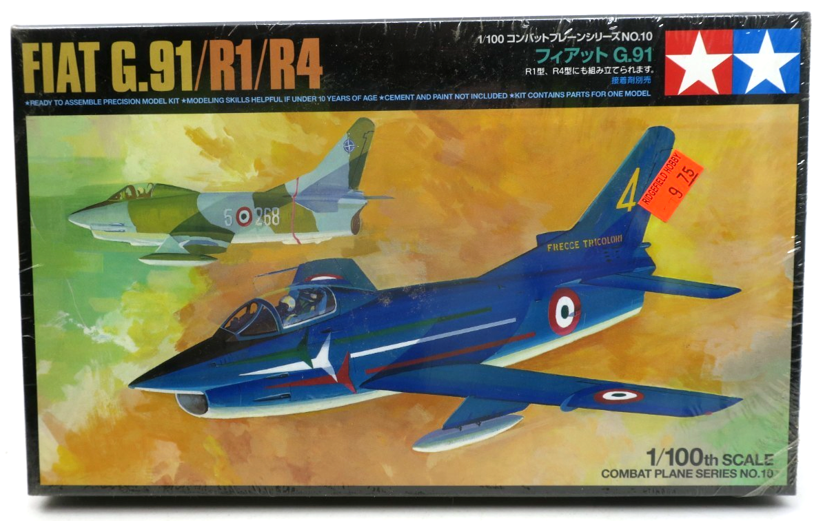 Tamiya 1/100 Fiat G.91/R1/R4 Model Kit 61610 - 500 SEALED - WISE GUYS HOBBIES LLC