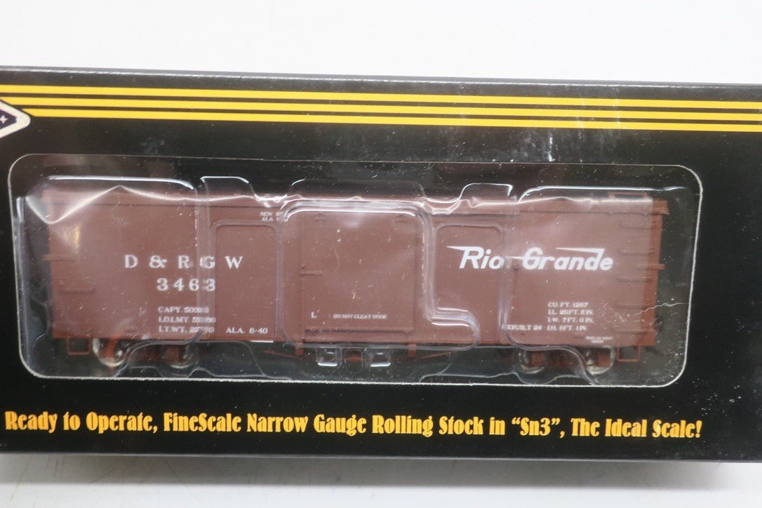 SN3 PBL RTR READY TO RUN LIMITED PRODUCTION BOX CAR 3463 DRGW ECONOMY DOOR - WISE GUYS HOBBIES LLC