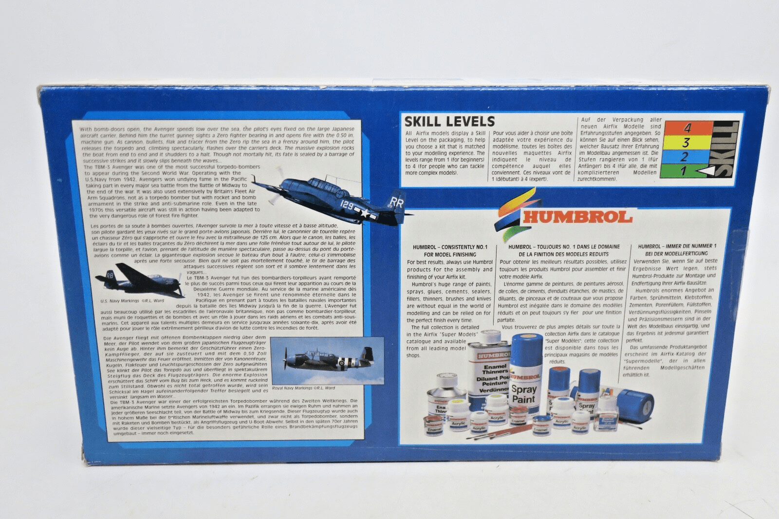 Airfix 1/72 Grumman TBM-3 Avenger Model Kit - WISE GUYS HOBBIES LLC