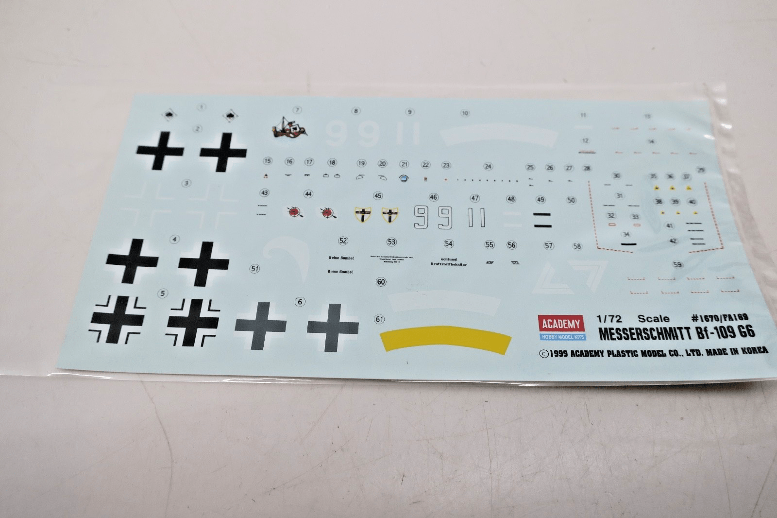 Academy 1/72 Messerschmitt Bf - 109 G6 Model Kit - WISE GUYS HOBBIES LLC