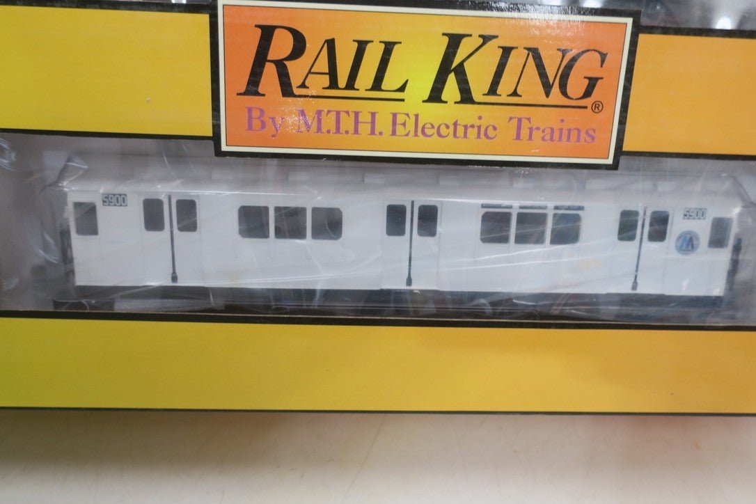 MTH Rail King 30 - 2372 - 1 MTA White R - 12 4 - Car Subway Set w/Proto - Sound 2.0 NEW - WISE GUYS HOBBIES LLC