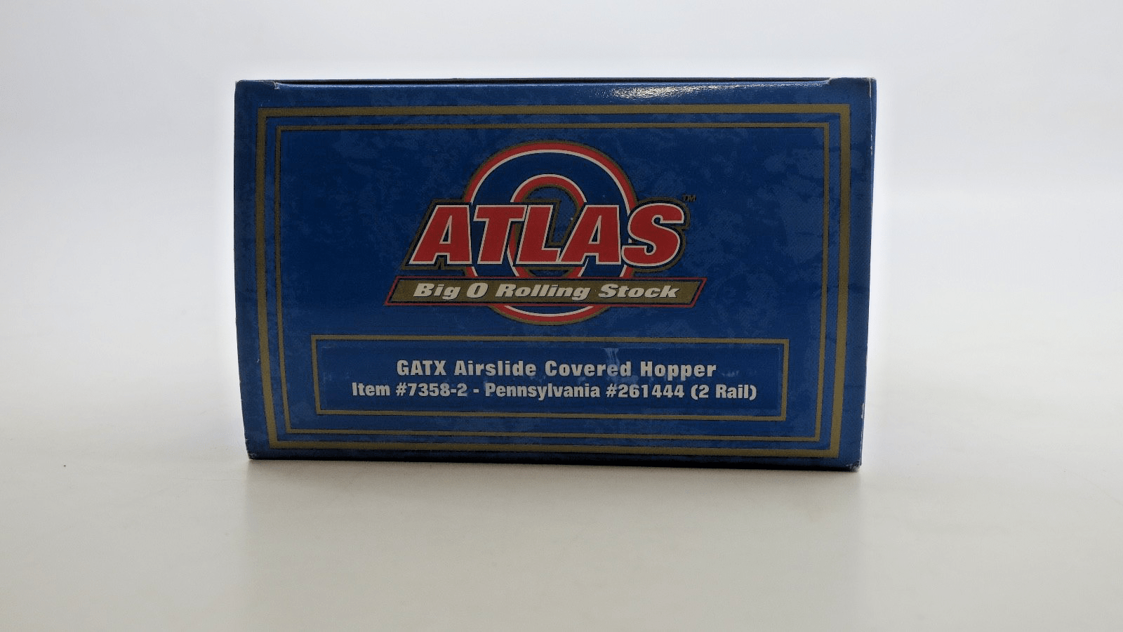 ATLAS O Scale GATX Airslide Covered Hopper 7358 - 2 Pennsylvania 261444 2 Rail - WISE GUYS HOBBIES LLC