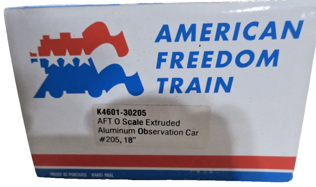 K - Line K4601 - 30205 American Freedom Train Extruded Aluminum Observation Car 205 - WISE GUYS HOBBIES LLC