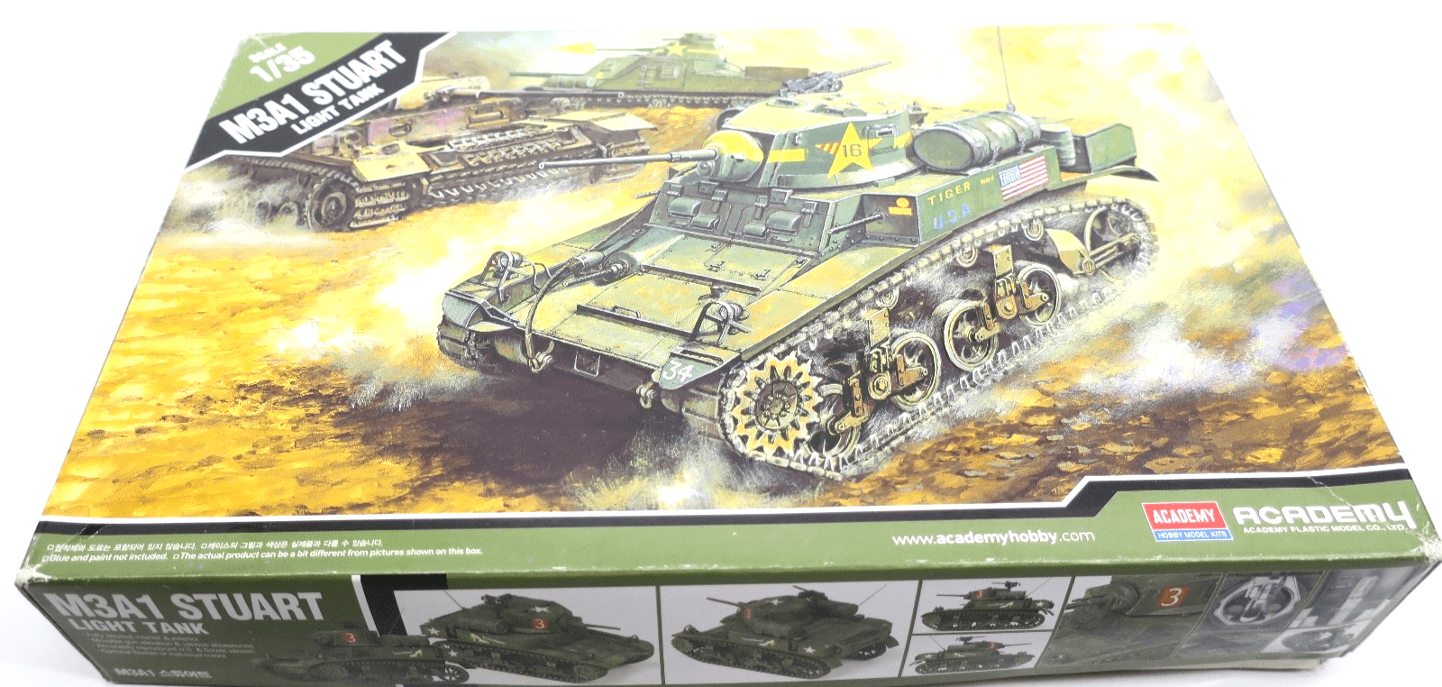 Academy 1/35 M3A1 Stuart Light Tank Model Kit 13269 - WISE GUYS HOBBIES LLC