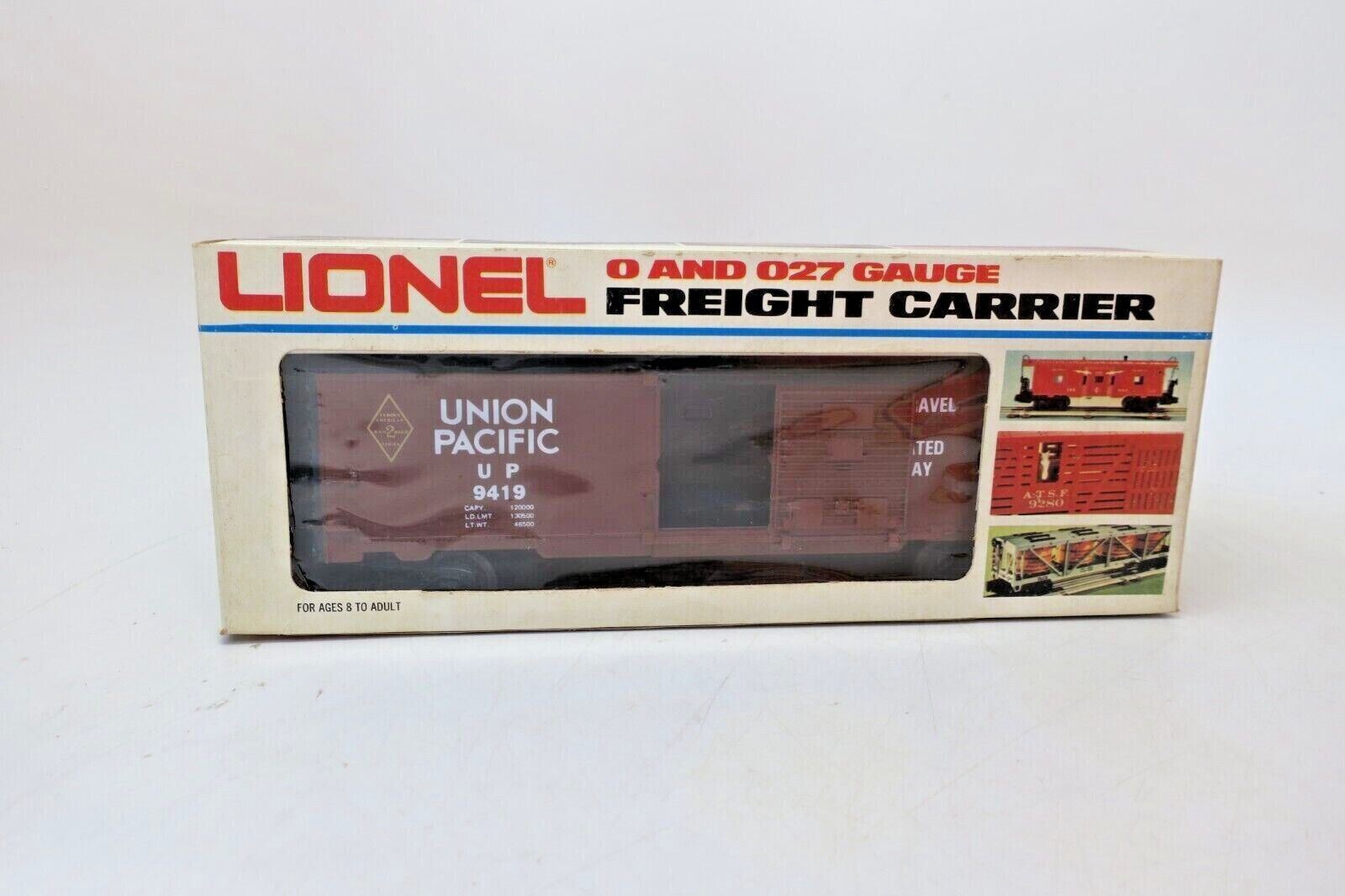 LIONEL 6-9419 O AND O27 GAUGE FAMOUS AMERICAN RAILROAD UNION PACIFIC BOX CAR - WISE GUYS HOBBIES LLC