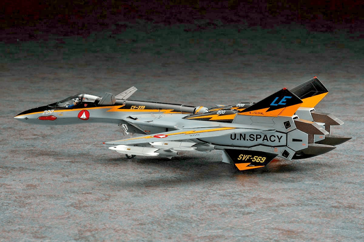 Hasegawa Macross Plus 1/72 VF - 19A SVF - 569 Lightnings w/ High Maneuver Missiles - WISE GUYS HOBBIES LLC