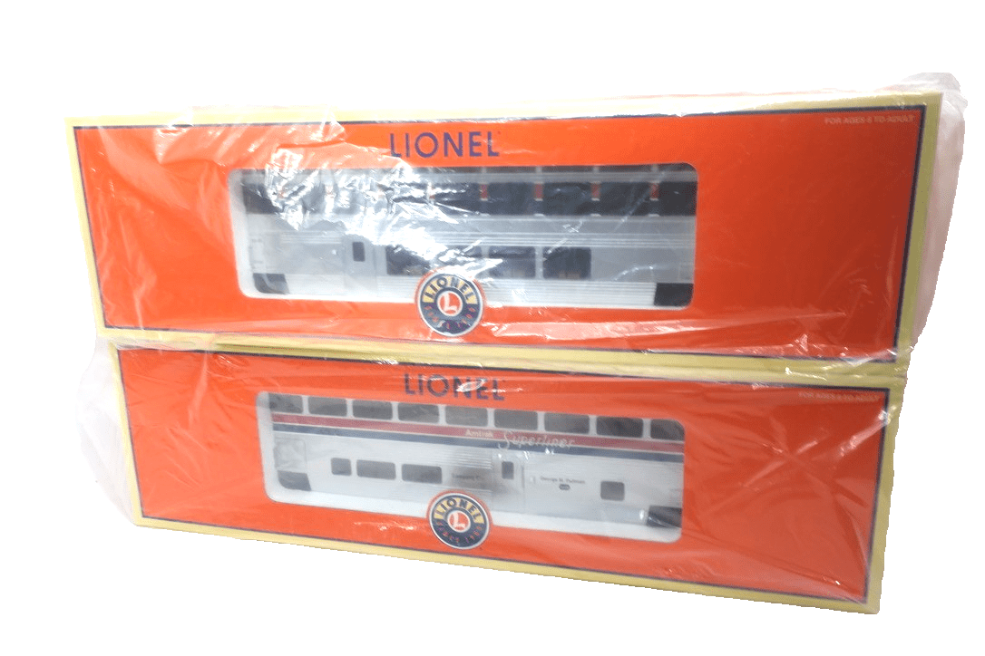 Lionel 6-15314 Amtrak Superliner 2-Pack w/15350 Pulman Sleeper/15351 Cafe Lounge - WISE GUYS HOBBIES LLC