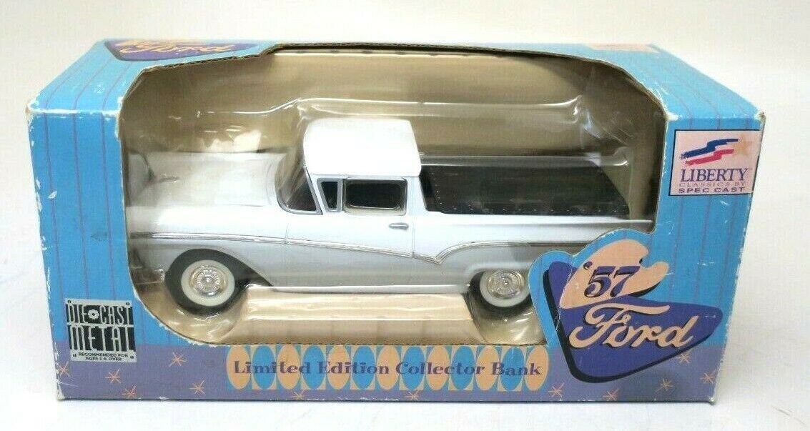 SPEC CAST LIBERTY CLASSIC LIMITED EDITION '57 FORD RANCHERO COLLECTOR BANK 1:25 - WISE GUYS HOBBIES LLC