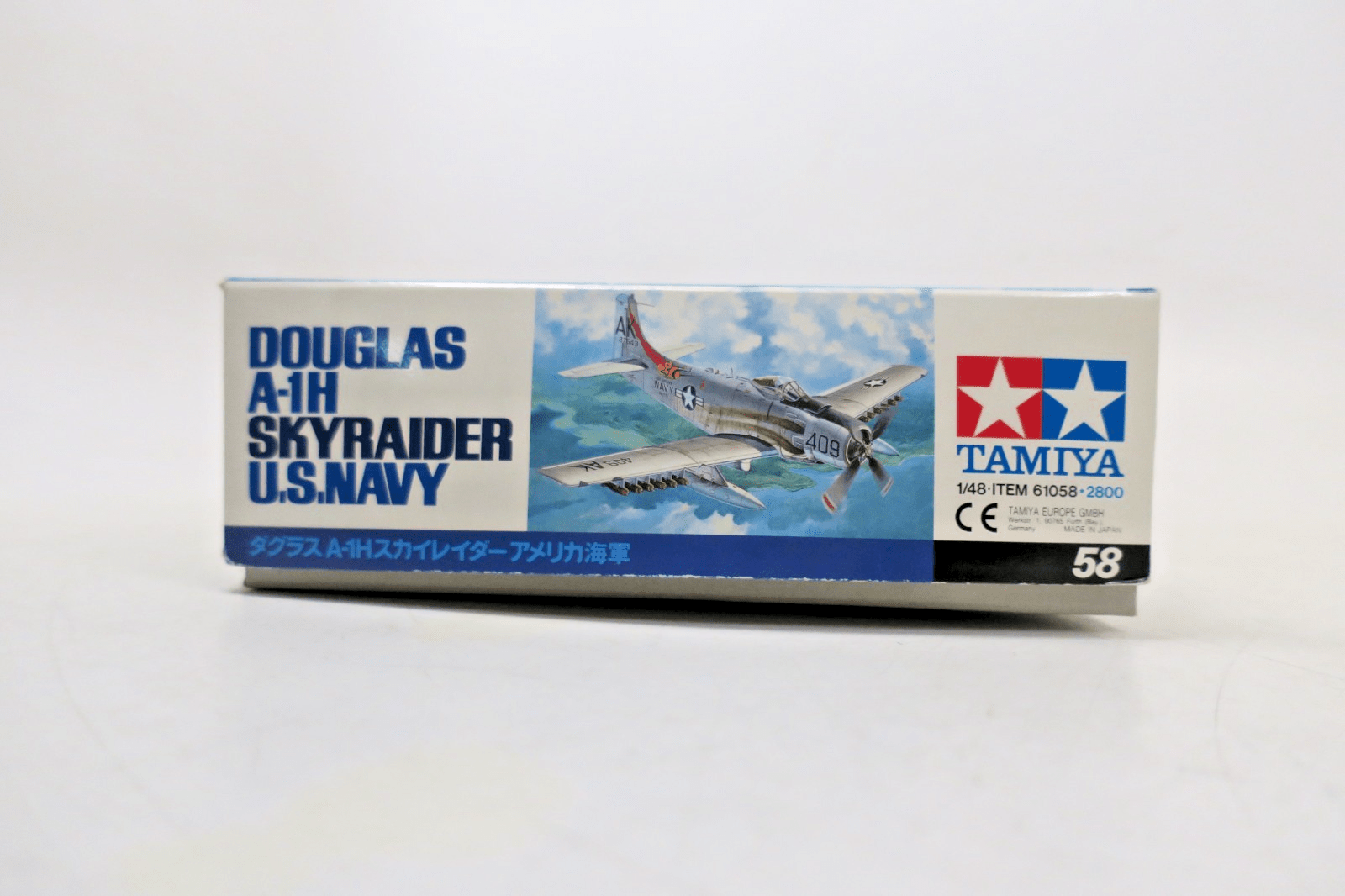Tamiya 1/48 Douglas A - 1H Skyraider Model Kit 58 - WISE GUYS HOBBIES LLC