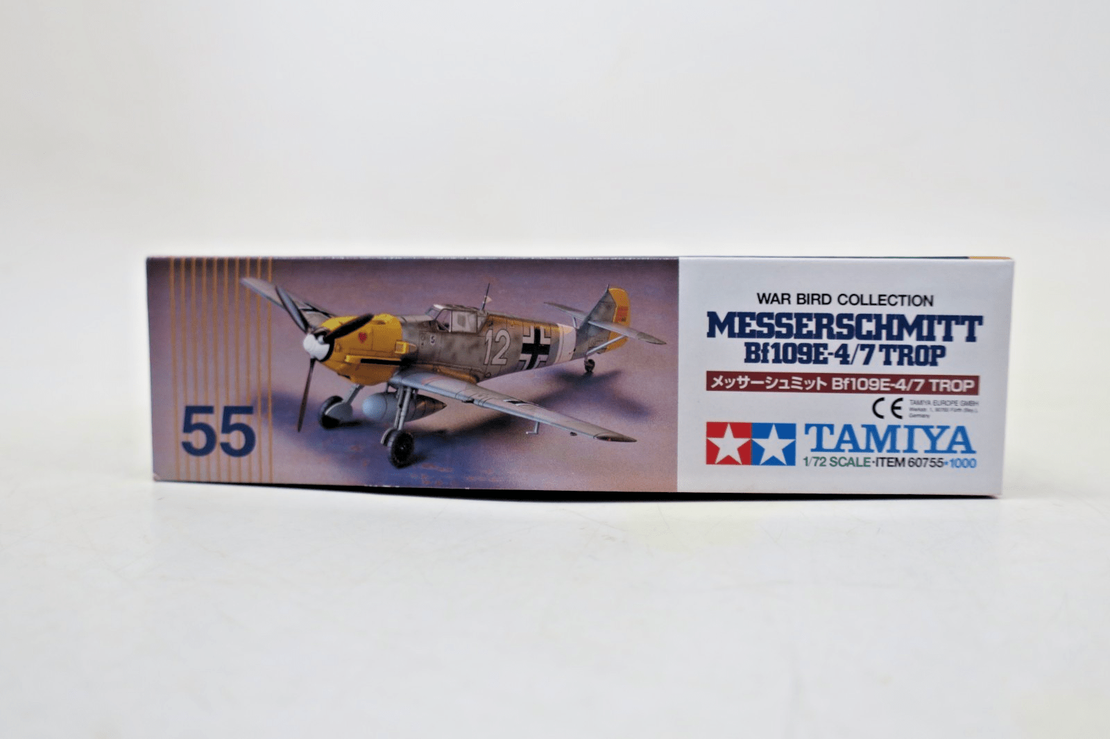 Tamiya 1/72 Messerschmitt BF109 E - 4/7 Trop Model Kit 55 - WISE GUYS HOBBIES LLC