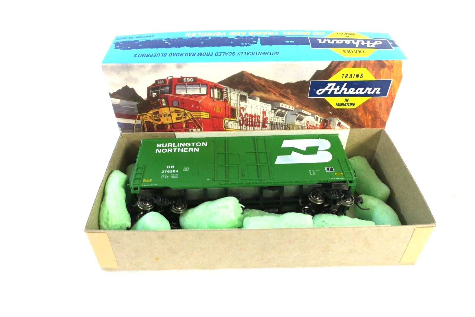 HO ATHEARN 1968 40 FT HI CUBE BOX CAR KIT BURLINGTON NORTHERN BN 276204 - WISE GUYS HOBBIES LLC