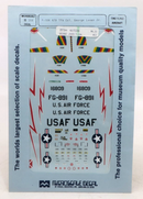 Microscale Decal 1/72 F-104 479 TFW Col. George Laven Jr Decals