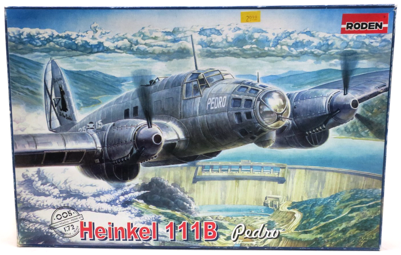 Roden 1/72 Heinkel 111B Pedro Plastic Model Kit 005 - WISE GUYS HOBBIES LLC