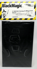 Cutting Edge Black Magic 1/48 F - 104C/G/J Canopy & Wheel Hub Masks CEBM48479 - WISE GUYS HOBBIES LLC