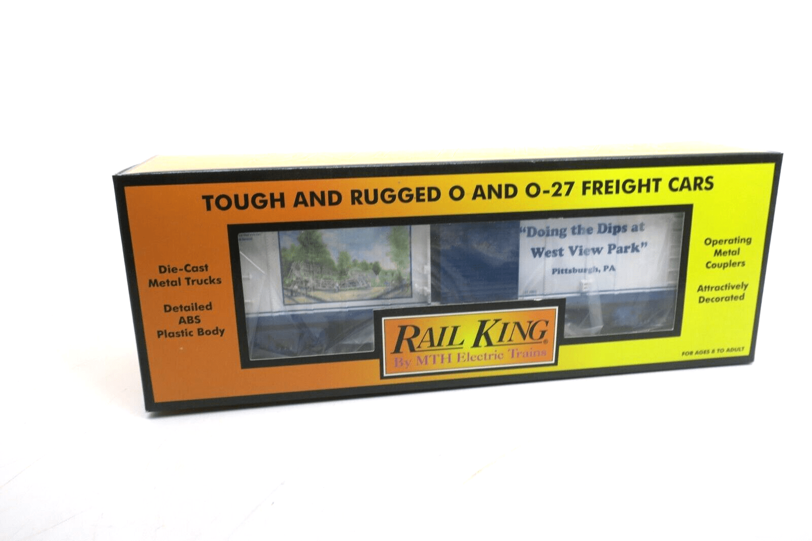MTH Rail King WEST VIEW DIPS BOX CAR O Scale 30-74123 - WISE GUYS HOBBIES LLC