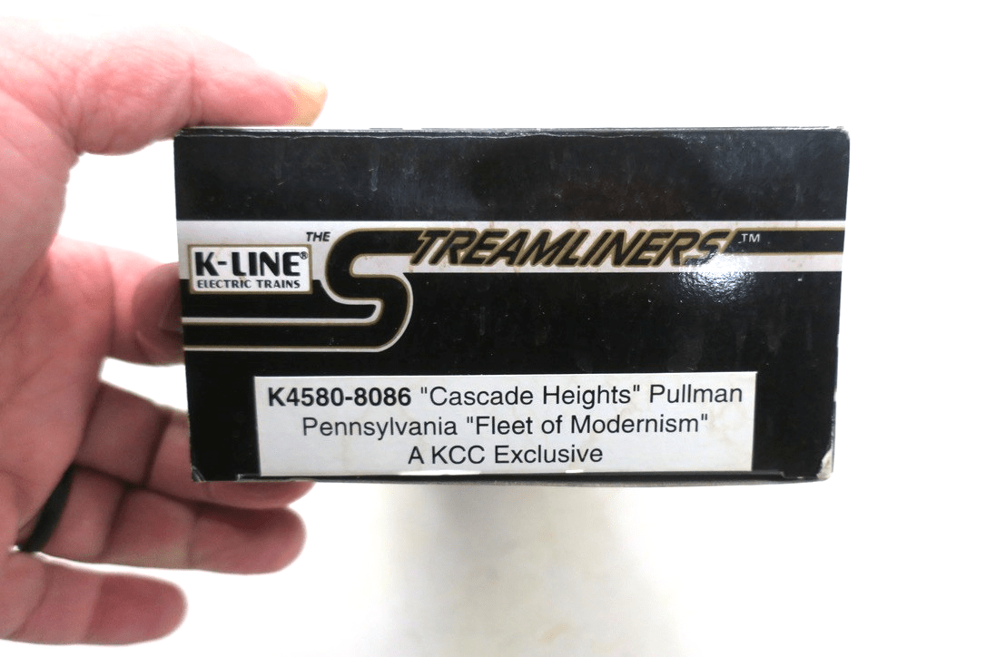 K - Line K4580 - 8086 O Pennsylvania Cascade Heights 12.5" Streamliner Pullman Car - WISE GUYS HOBBIES LLC