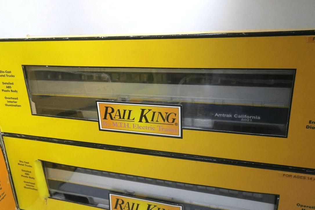 MTH RailKing Amtrak Superliner 4 Passenger Cars 30-6511 - WISE GUYS HOBBIES LLC