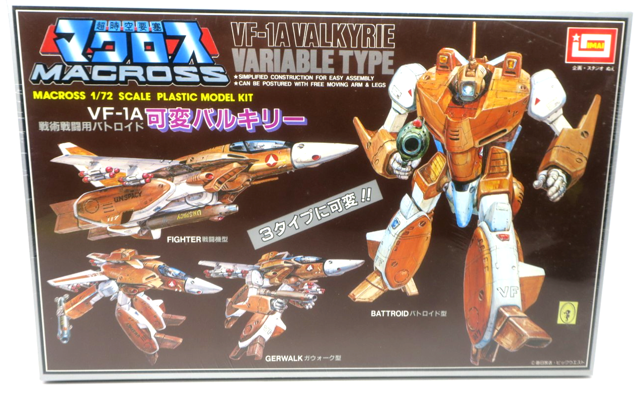 Vintage Imai Macross 1/72 VF-1A Valkyrie Variable Type Model Kit 61 - WISE GUYS HOBBIES LLC