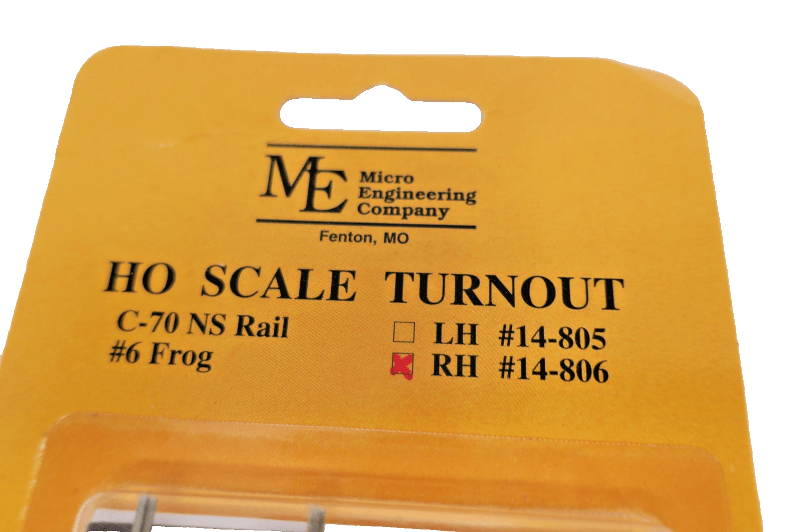 Micro Engineering HO Scale 14 - 806 6 RIGHT Hand Turnout Code 70 Nickel Silver - WISE GUYS HOBBIES LLC
