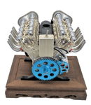 TECHING 1/3 V8 Cylinder Mechanical Engine DM118 Built Working Model - WISE GUYS HOBBIES LLC