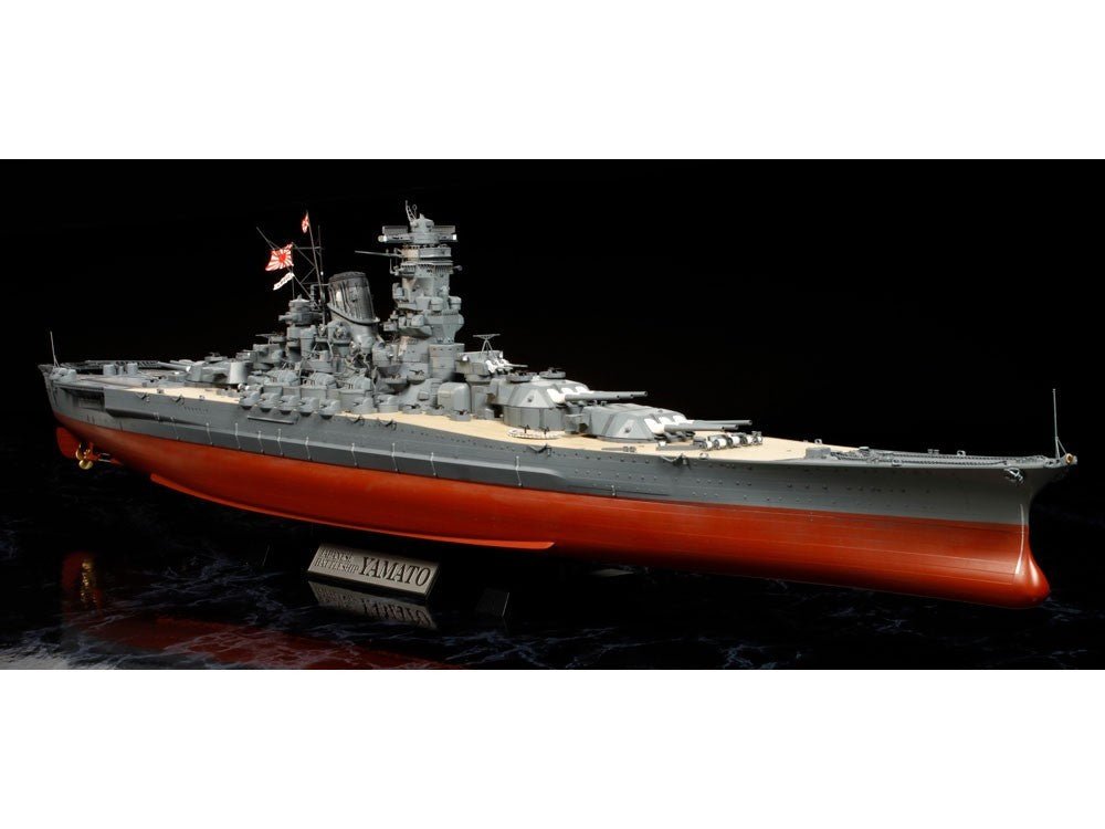 Tamiya 1/350 Japanese Battleship Yamato Model Kit - WISE GUYS HOBBIES LLC