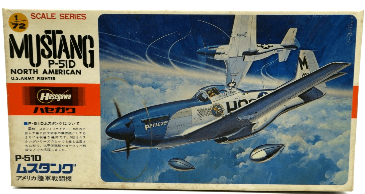 Hasegawa 1/72 P - 51D Mustang Model Kit - WISE GUYS HOBBIES LLC