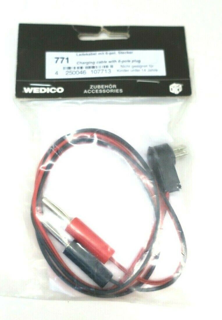 Wedico Charging cable with 6-pin connector. (771) - WISE GUYS HOBBIES LLC