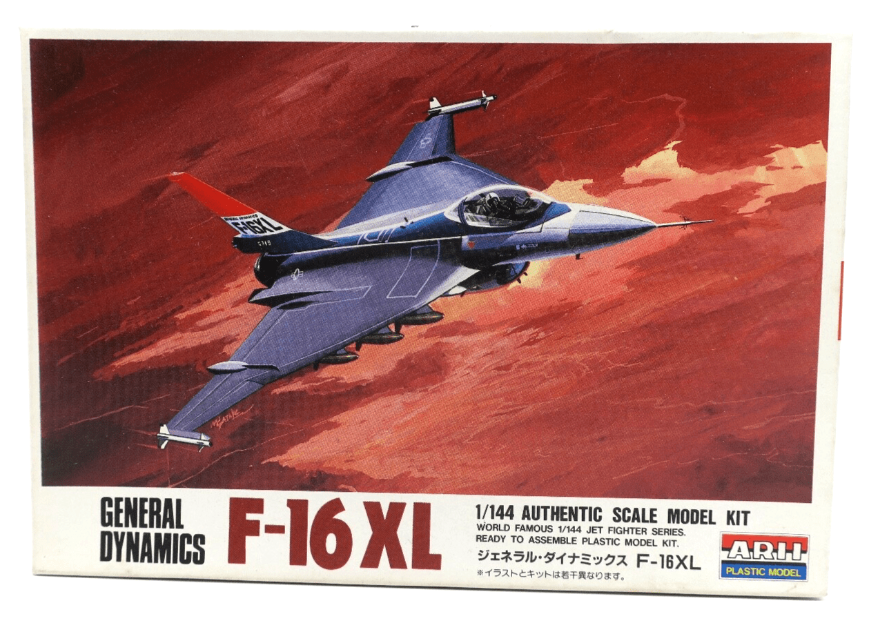 Vintage Arii 1/144 General Dynamics F-16XL Model Kit - WISE GUYS HOBBIES LLC