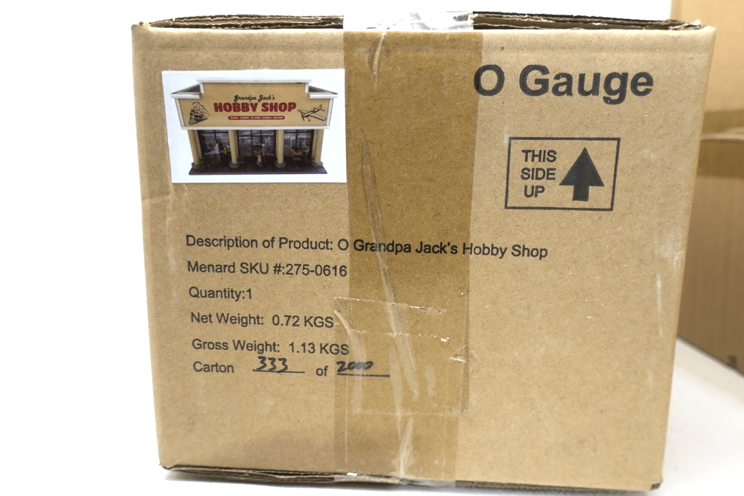 MENARDS Grandpa Jack’s Hobby Shop City Building O Gauge O scale - WISE GUYS HOBBIES LLC