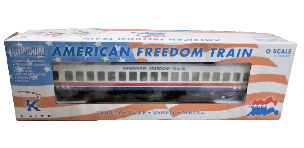 K - Line K4601 - 30205 American Freedom Train Extruded Aluminum Observation Car 205 - WISE GUYS HOBBIES LLC