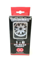 GQ RC PRODUCTS 1:8 ONROAD STANDARD FRONT SHORE:32 WHITE "HARD" CRC JACO