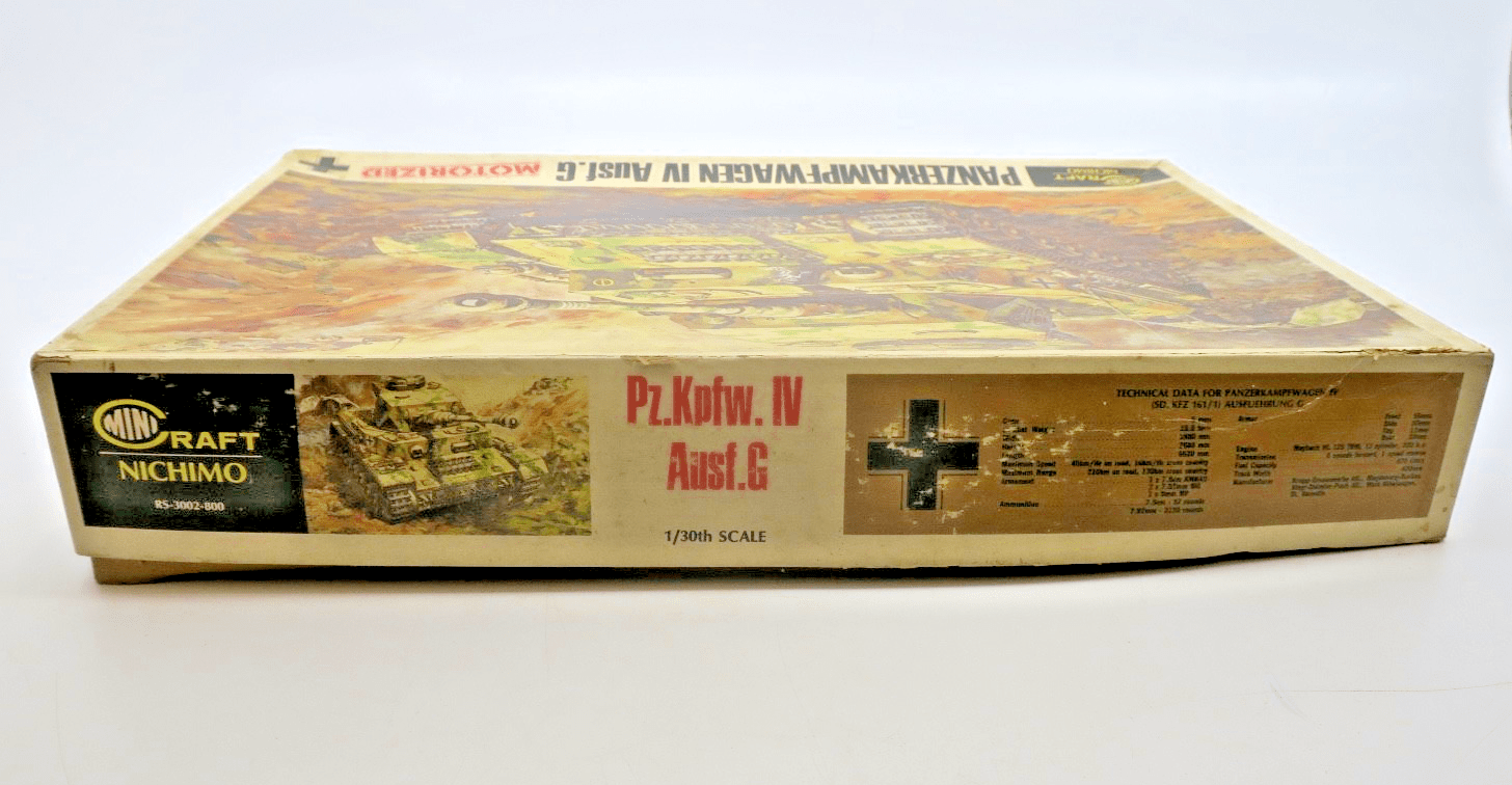 Nichimo 1/30 Panzerkampfwagemn IV Ausf. G Motorizerd Model Kit - WISE GUYS HOBBIES LLC