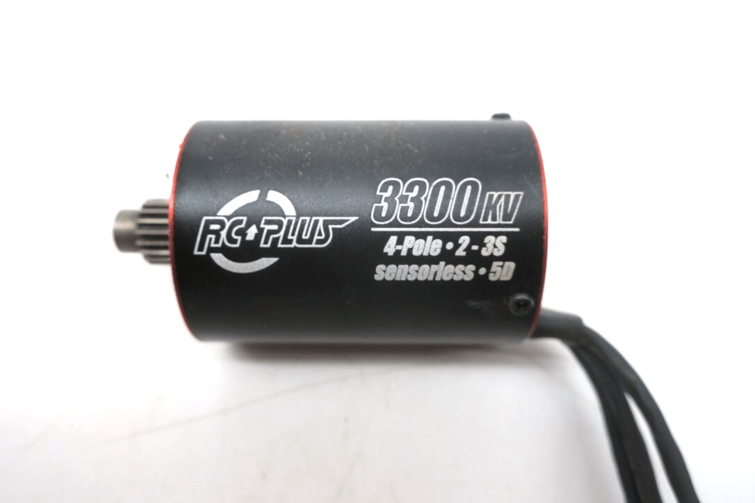 RC Plus Sensorless Brushless Motor (3300Kv) 4 Pole 2S-3S - WISE GUYS HOBBIES LLC