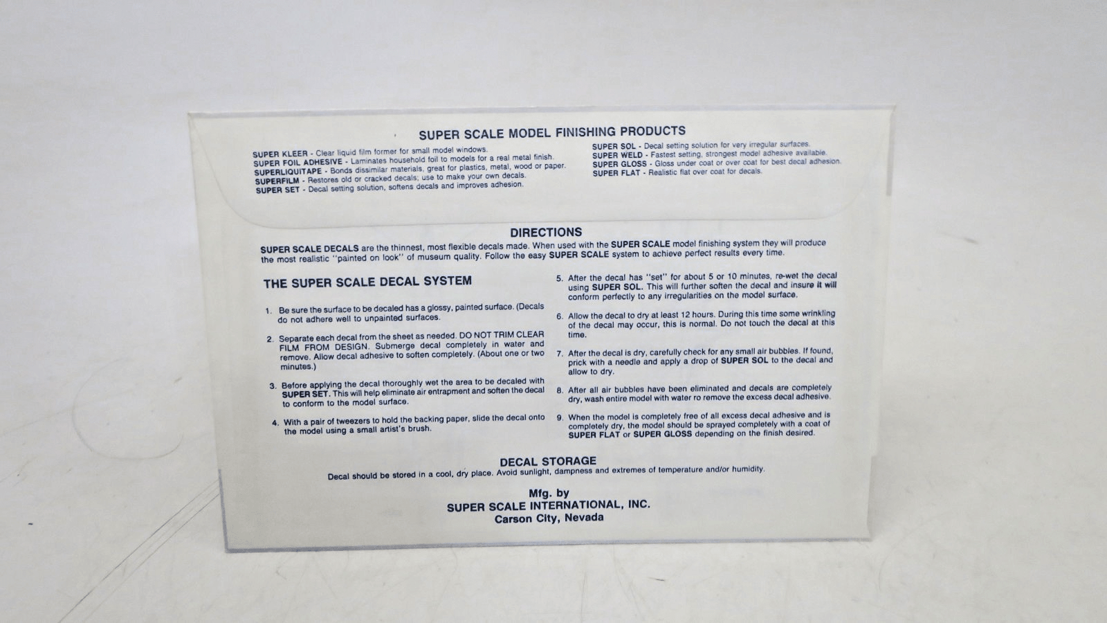 Super Scale International 1/48 AV-8B Super Harrier II Data Decals 48-354 - WISE GUYS HOBBIES LLC