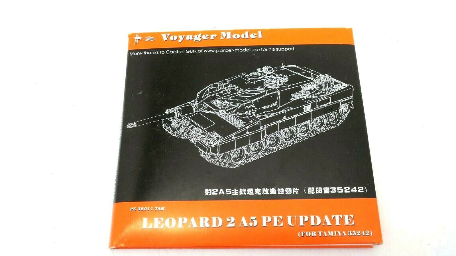 Voyager Model PE35011 1/35 Leopard 2 A5 (PE Update for Tamiya 35242) - WISE GUYS HOBBIES LLC