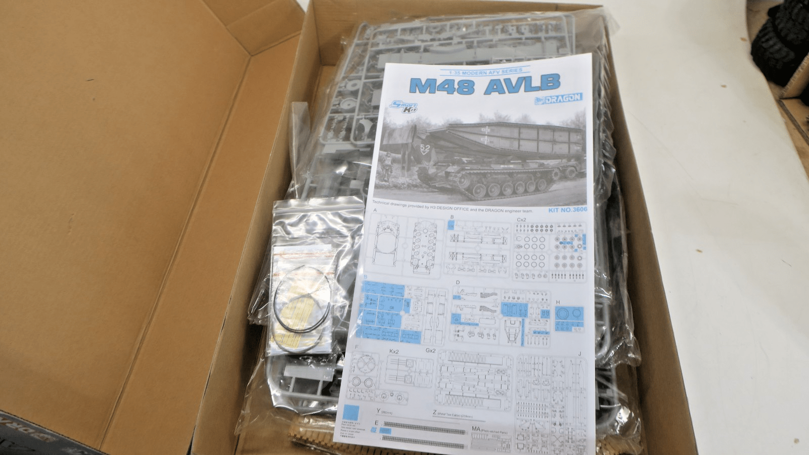 Dragon 1/35 Modern AFV Series M48 AVLB Plastic Model Kit 3606 - WISE GUYS HOBBIES LLC