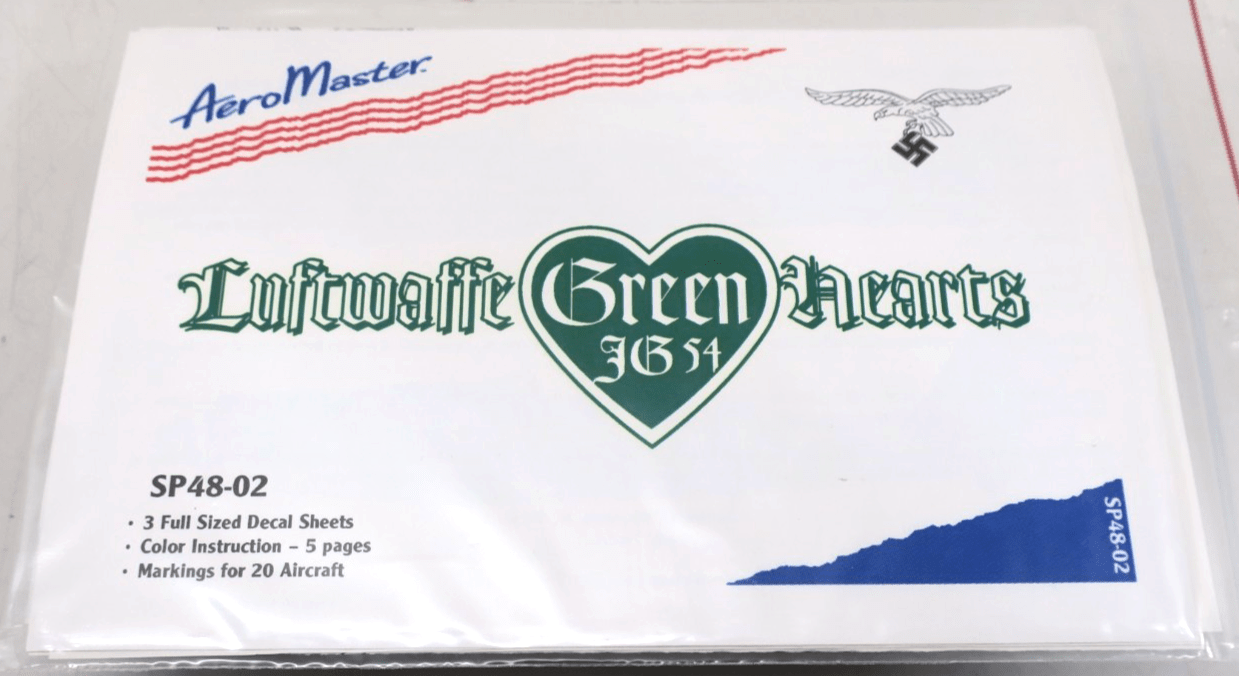 Aeromaster SP48 - 02 Luftwaffe Green Hearts - WISE GUYS HOBBIES LLC